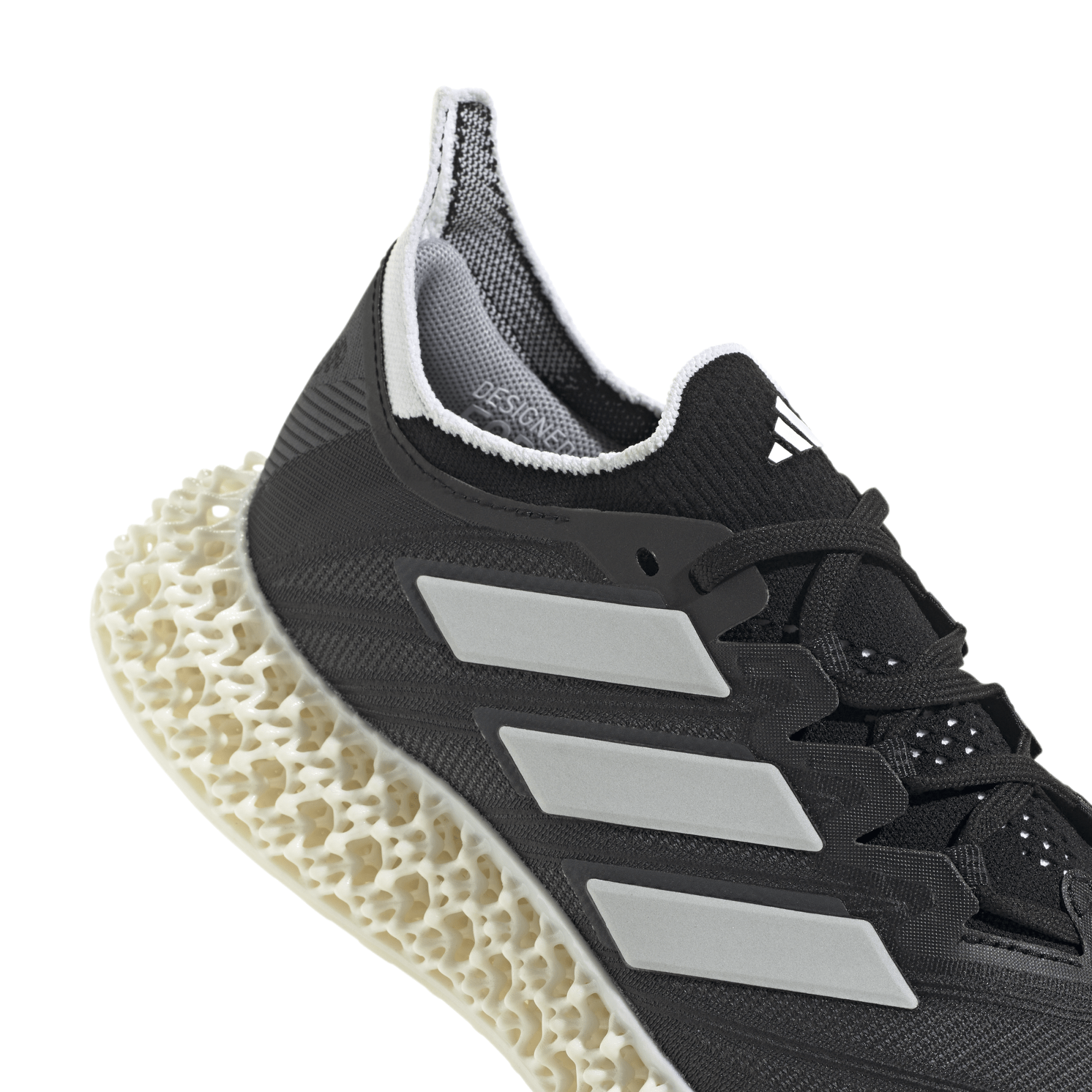 Adidas running shoes black and white best sale